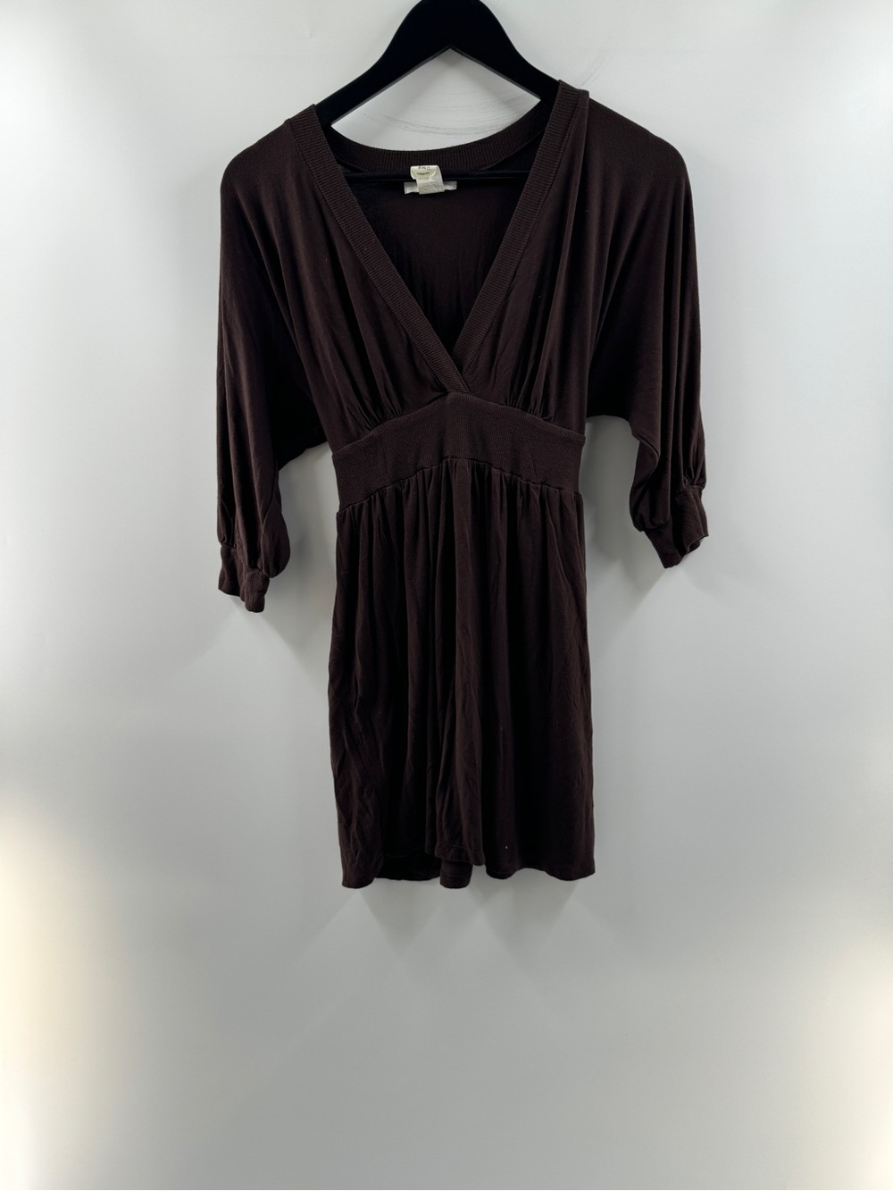 Toska Vintage Brown Empire Waist Tie Back Dress Women’s Large